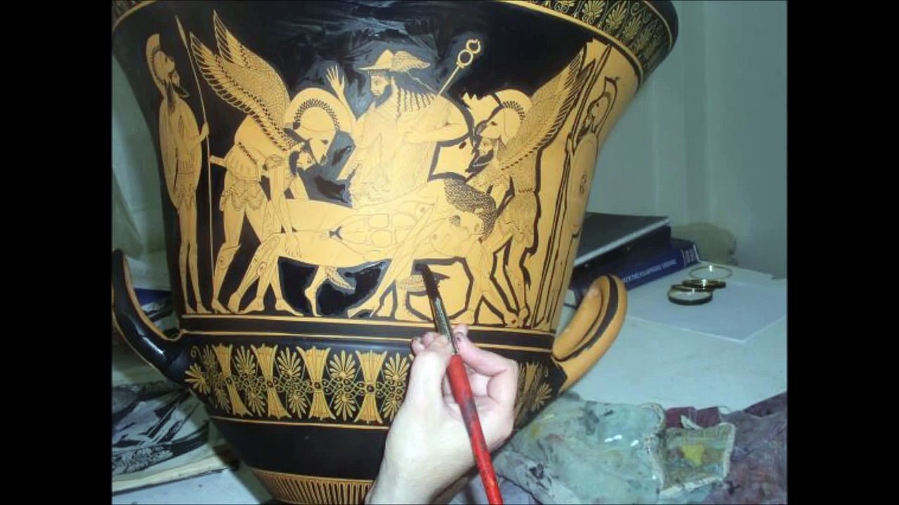 How were the ancient Greek vases made - painting process