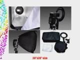 Studiohut 20x20 Square Easy Fold Photography/Video Speedlight Flash Softbox with L-Bracket