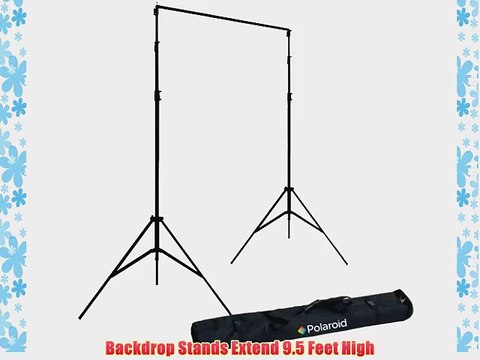 Polaroid Pro Studio Telescopic Background Stand Backdrop Support System Includes Deluxe Carrying