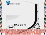 LimoStudio 10' x 8.5' Background Stand Backdrop Support System Kit   10' x 10' 100% Cotton