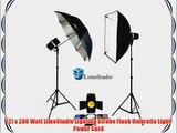 LimoStudio 400 Watt Two Photo Studio Monolight Strobe Flash Softbox Umbrella Lighting Kits