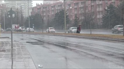 Ankara'da Kar Yağışı