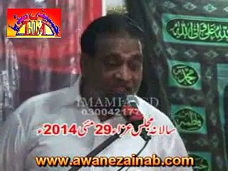 Allama Manzoor Hussain Sodrha | 29 March 2014 - 2 Chak Harhpa Sahiwal - Part 1