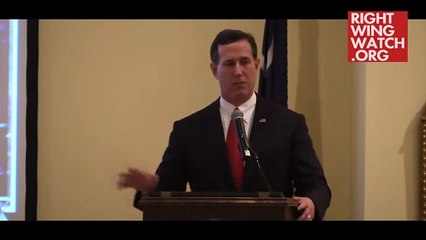 Watch Santorum Respond To Question On 'Communist Dictator' Obama