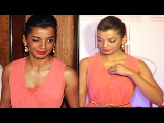 Mugdha Godse Looks Stunning Hot In Red Dress