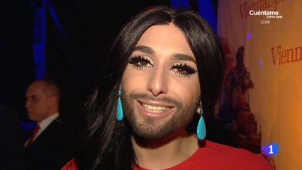 Conchita Wurst: "Me encanta la canción de Edurne", La mañana - RTVE.es 18.03.2015