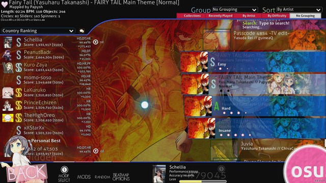 Osu! Gameplay: Passcode 4854 (Insane) Hidden