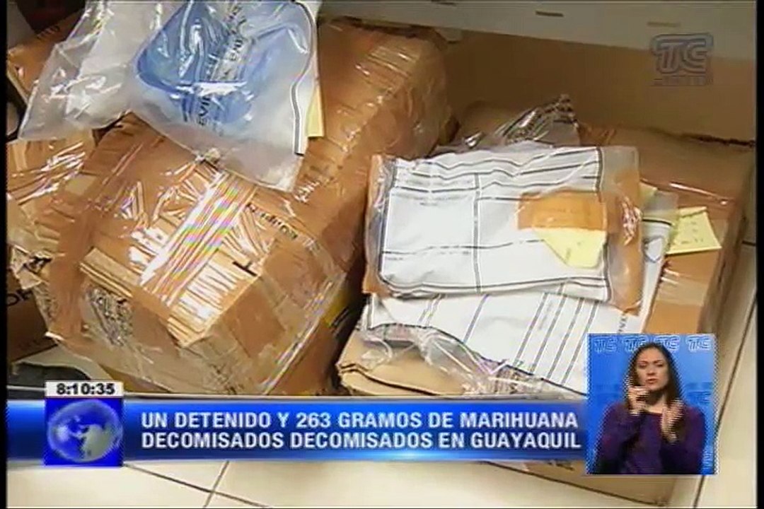 Un detenido y 263 gramos de marihuana decomisados en Guayaquil