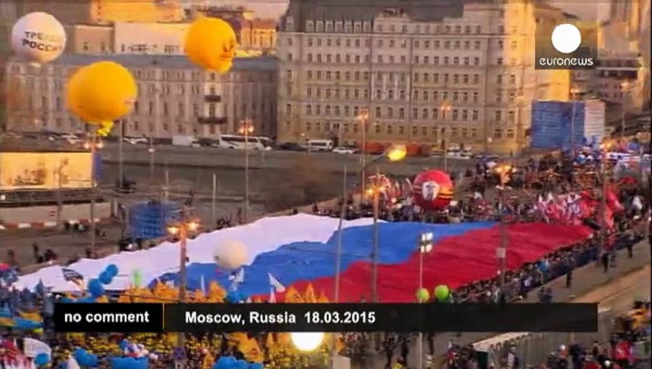 Russia celebrates Crimea takeover