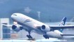 Air New Zealand Boeing 777 Takeoff from Hong Kong International Airport. Flight NZ 080 to Auckland