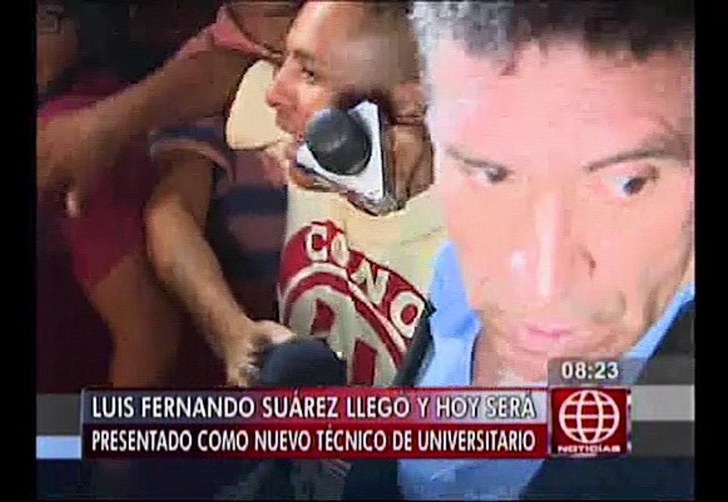 Luis Fernando Suárez llegó a Lima para ser técnico de la "U"