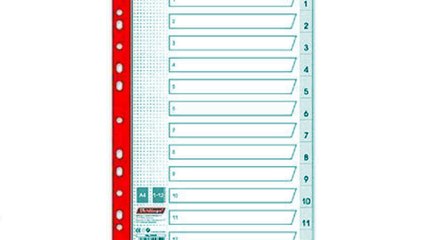 Набор разделителей листов Berlingo "Цифровой", 12 шт. ARp_04020