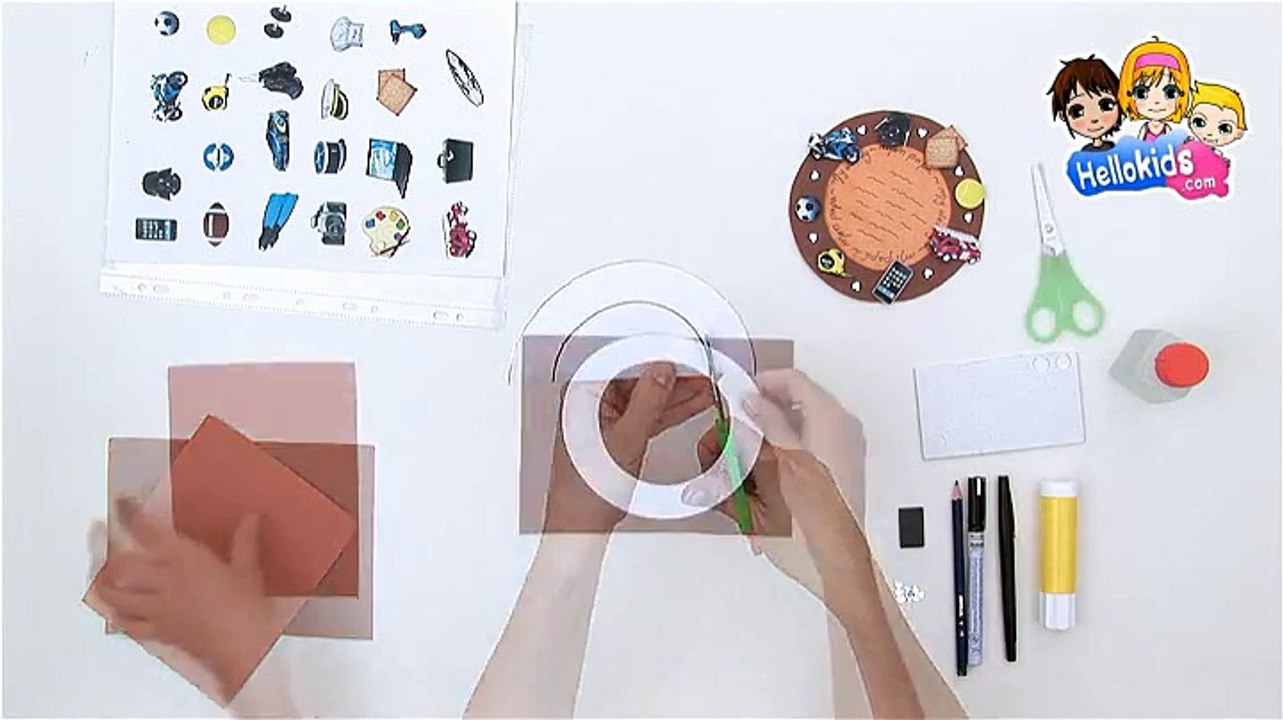 Wie man ein Vatertags Hobbybild bastelt