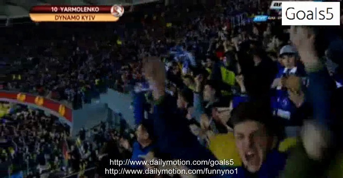 Andriy Yarmolenko Goal Dynamo Kiev 1 - 0 Everton Europa League 19-2-2015