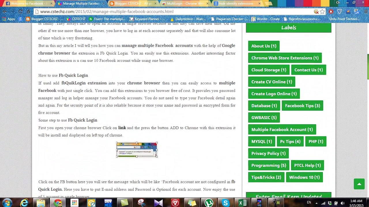 how to manage multple account using chrome browser