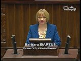 Poseł Barbara Bartuś - Wystąpienie z dnia 19 marca 2015 roku.