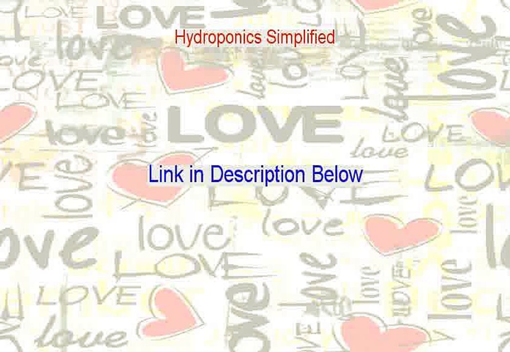 Hydroponics Simplified Download PDF - Legit Download [2015]
