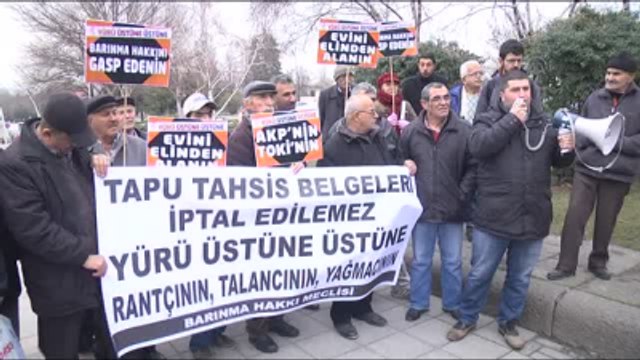 TBMM Önünde Tapu Tahsis Eylemi