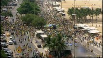 Hundreds of thousands protest against Brazil president
