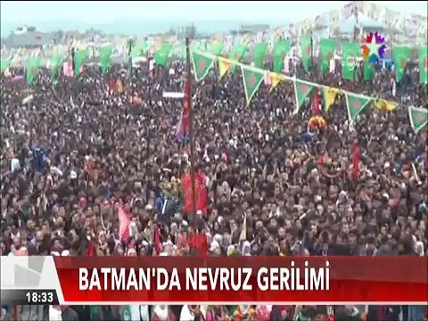 Batman'da nevruz gerilimi çocuklar sivil polis aracını ateşe verdi