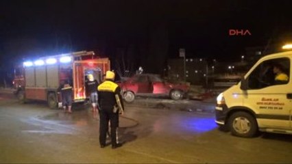 Yozgat'ta 5 Kişinin Yaralandığı Trafik Kazası Güvenlik Kamerasında