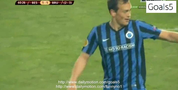 Tom De Sutter Goal Besiktas 1 - 1 Club Brugge Europa League 19-2-2015