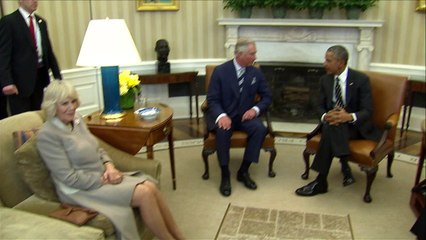 Obama welcomes Prince Charles and wife in Oval Office