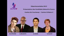 Départementales 2015,Présentation des candidats Debout la France, Canton de Courtenay et Orléans 4