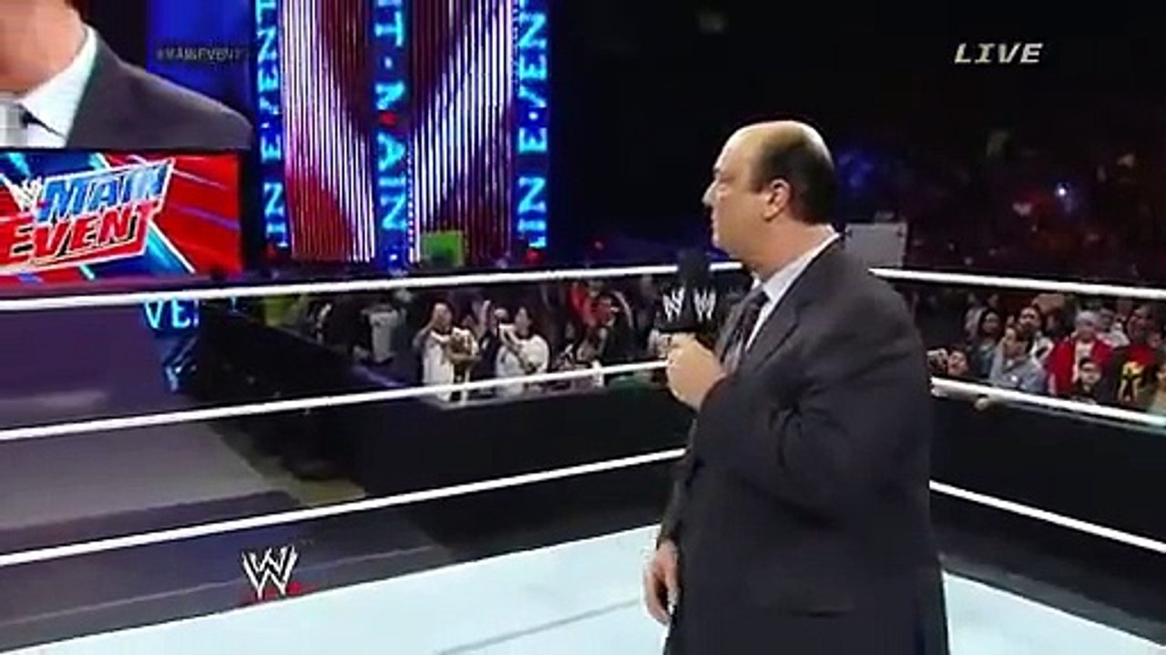 WWE main event 18 march 2014 Undertaker almost kills Paul Heyman