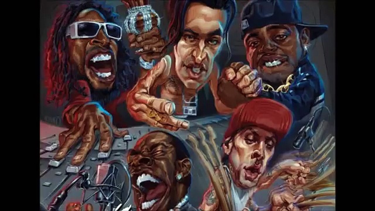 Travis barker-Lets Go ft. LIL John, Busta rhymes, Twista ,Yelawolf (lyrics)