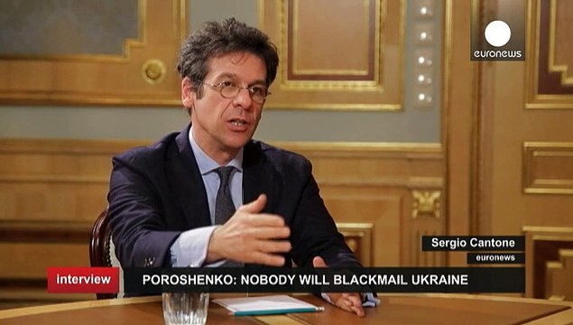 Ucraina: Poroshenko a euronews, sì a peace-keeper nell'est, ma siano soldati Ue