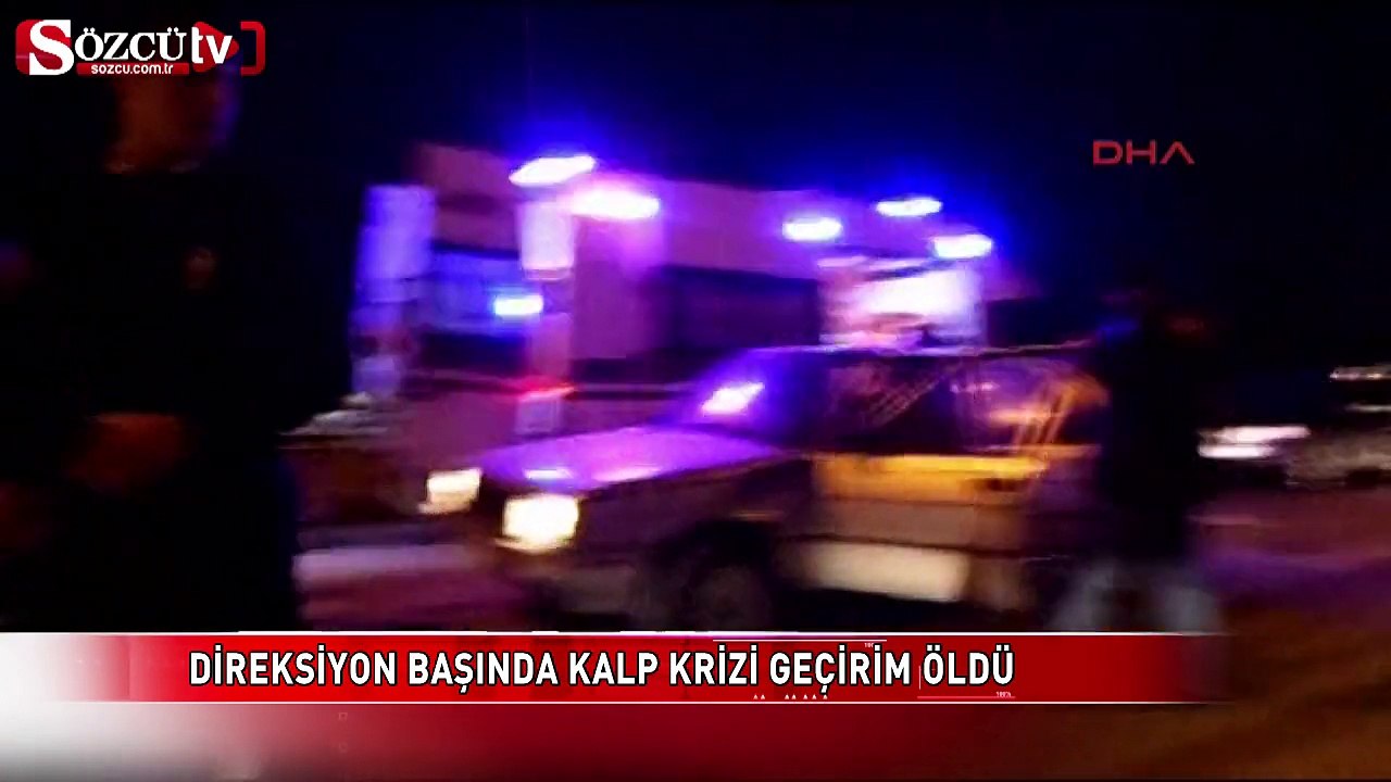 Direksiyon başında kalp krizi geçiren sürücü öldü