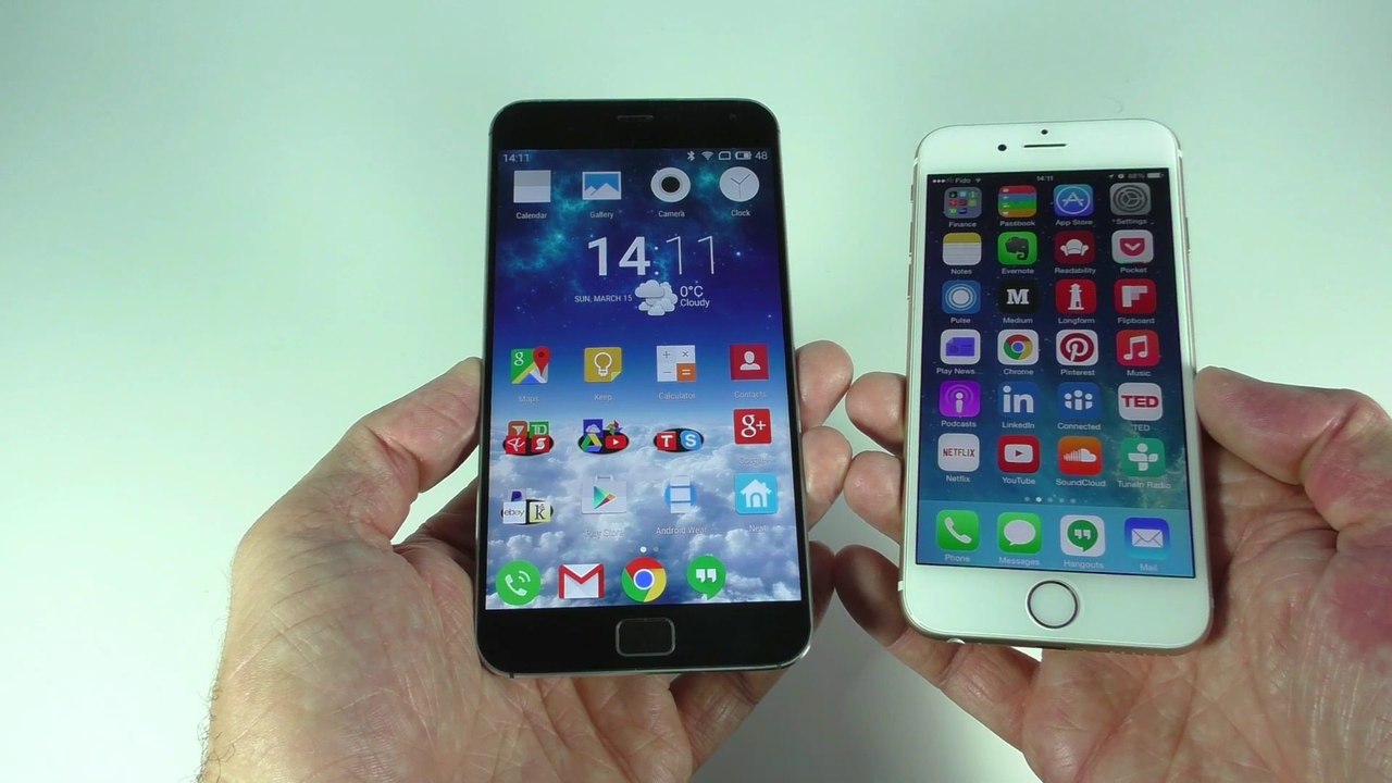 iPhone 6 vs Meizu MX4 Pro Fingerprint Scanner Test