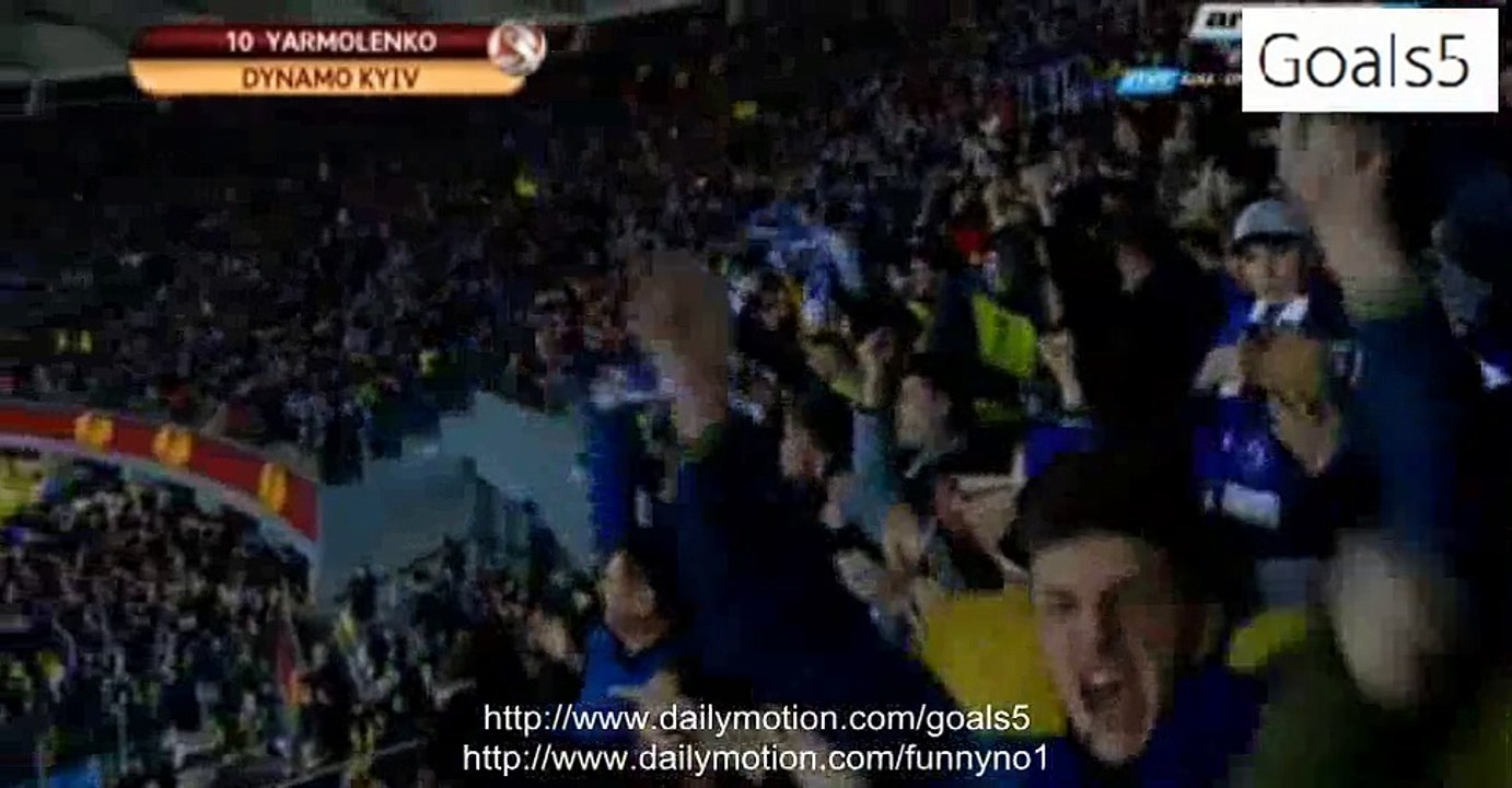 Andriy Yarmolenko Goal Dynamo Kiev 1 - 0 Everton Europa League 19-2-2015