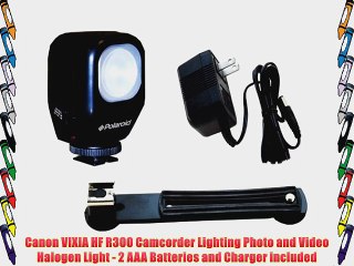 Canon VIXIA HF R300 Camcorder Lighting Photo and Video Halogen Light - 2 AAA Batteries and