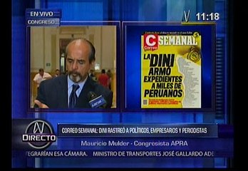 "Hay un manejo mafioso de los servicios de inteligencia"