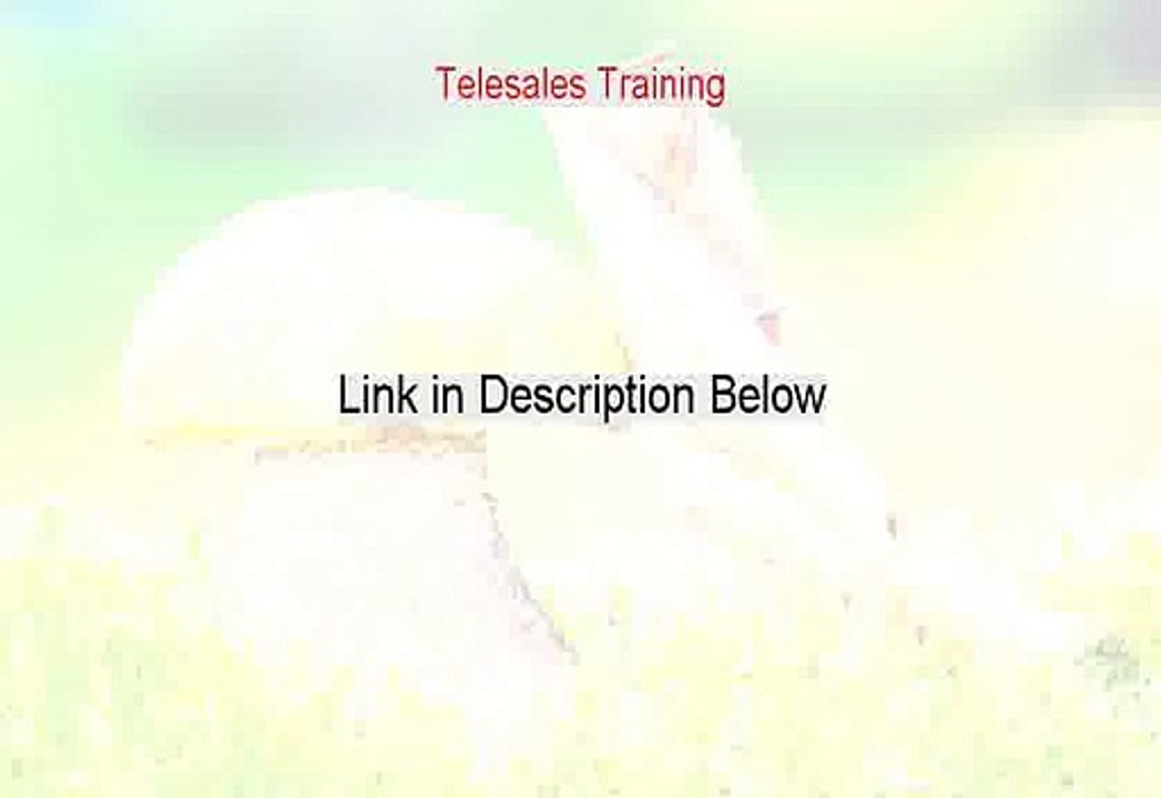 Telesales Training Free Download (Instant Download 2015)