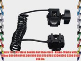 Alzo Ttl   Wireless Double Hot Shoe Cord - Nikon- Works with Nikon D80 D40 D40X D60 D90 D50