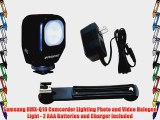 Samsung HMX-Q10 Camcorder Lighting Photo and Video Halogen Light - 2 AAA Batteries and Charger