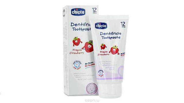 Зубная паста Chicco (Чико) , с клубничным вкусом, 50 мл