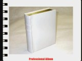 Professional 4x6 Ivory Slip-In Wedding/Parent Photo Album holds 20 Photos