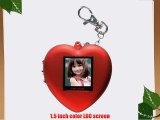 Nextar N1-506 1.5-Inch Heart Keychain Digital Photo Frame (Red)