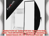 Fotodiox Pro 48x72 Softbox PLUS Grid / Eggcrate for Studio Strobe / Flash with Soft Diffuser