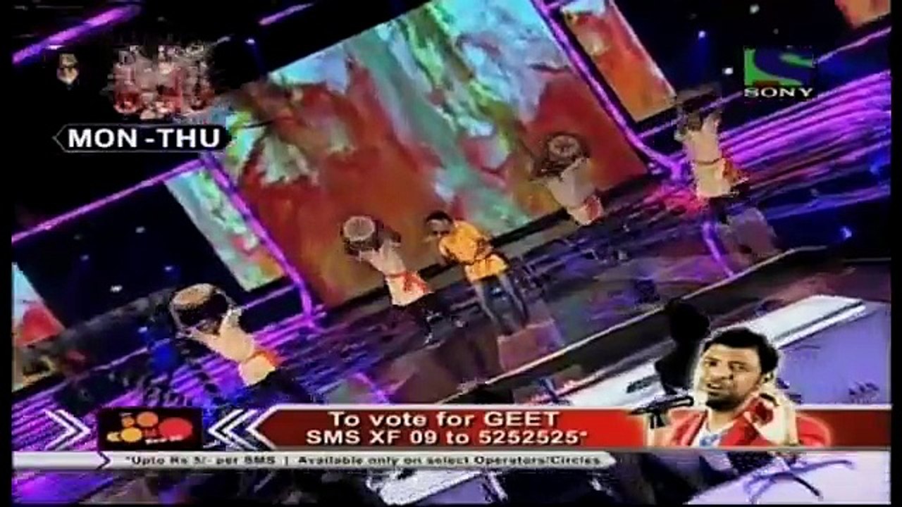 X Factor India - Geet Sagar playfully performs on Govinda Aala Re- X Factor India - Episode 27 - 13th Aug 2011