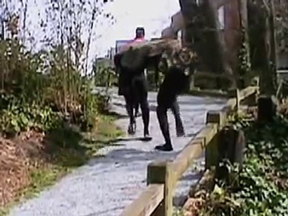 BigDog Beta (early Big Dog quadruped robot testing)