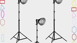 PBL 600 Watt Photo Studio Potrait Lighting Kit Three Light Video Kit Steve Kaeser Photographic