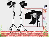 Neewer Photography Photo Studio Lighting kit including (2) 150w Photography Studio JDD Light