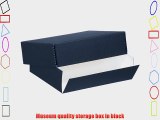 Lineco Museum Storage Box Black 9.5x12x3 Inches