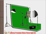 ePhoto 2700 Watt PHOTOGRAPHY STUDIO VIDEO CONTINUOUS LIGHTING SOFTBOX KIT 3PC 6 x 9 Muslin