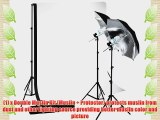 LimoStudio Photo Studio 10'x10' Double Muslin Black White Backdrop Support Kit 700W 33 Black